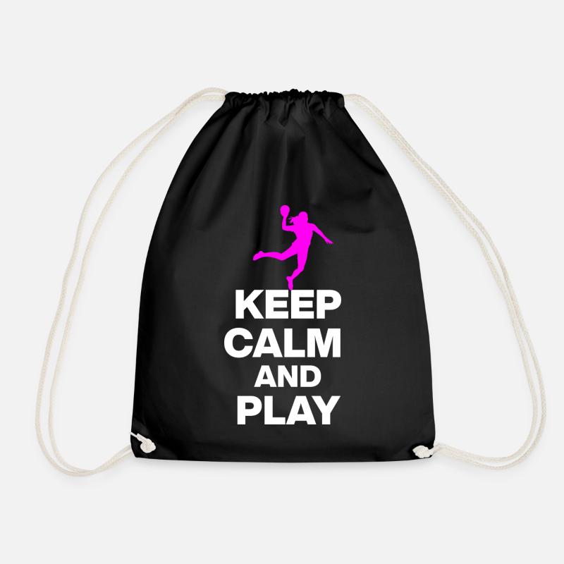 KEEP CALM AND PLAY HANDBALL! EM GESCHENK GERMANY s - Turnbeutel - Schwarz