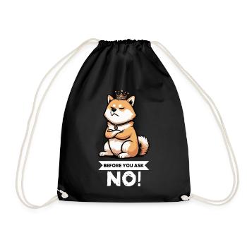 Before You Ask Shiba Inu Shiba Owner Shiba Inus - Drawstring Bag - black - Front