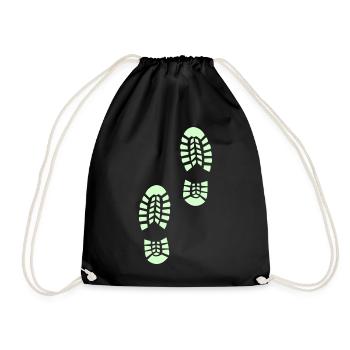 Outdoor footpath - Drawstring Bag - black - Front