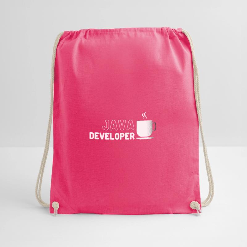 Java Developer Coffee Kaffee Drawstring Bag