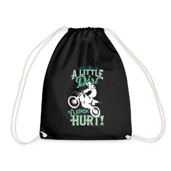 Motocross Dirt Bike cadeau pour les garçons et - Sac de sport léger - noir - Devant