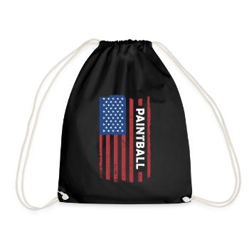 Sport Us Flag Paintball - Sac de sport léger - noir - Devant