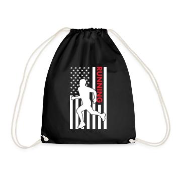 Sport Us Flag Running - Sac de sport léger - noir - Devant