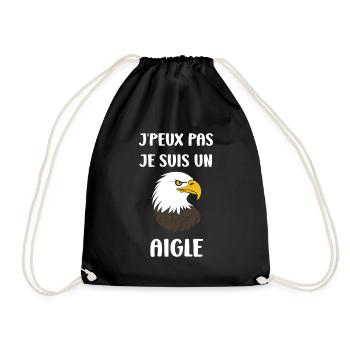 Citation humour Oiseau aigle - Sac de sport léger - noir - Devant