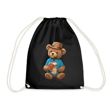 Nounours - Sac de sport léger - noir - Devant