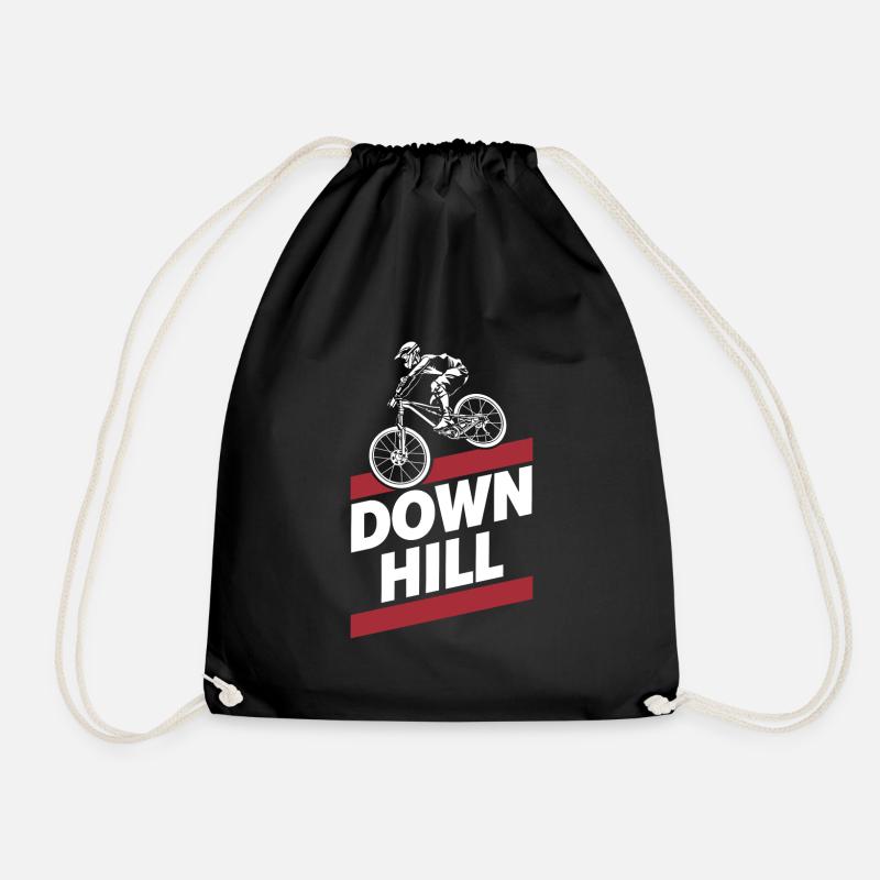 Downhill - Drawstring Bag - black