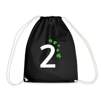 2 - Drawstring Bag - black - Front
