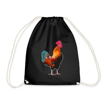 Le coq - Sac de sport léger - noir - Devant