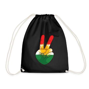 Kurdistan - Turnbeutel - Schwarz - Vorne