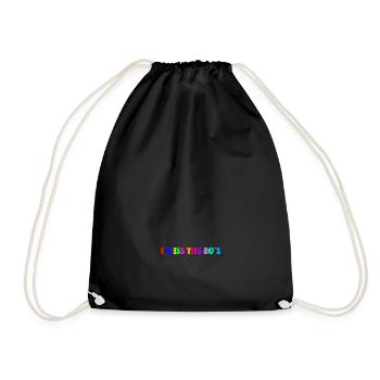 I miss the 80´s - Drawstring Bag - black - Front