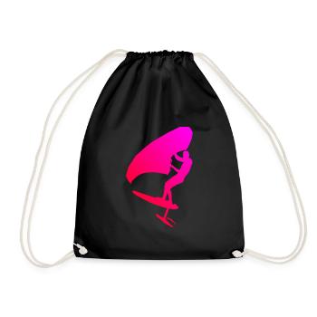 Hommes femmes foilwing wingsurfen wingfoil - Sac de sport léger - noir - Devant
