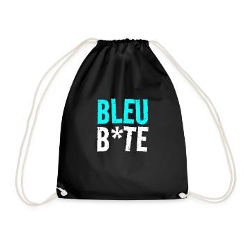 bleu bite - Sac de sport léger - noir - Devant
