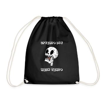 Techno Uptempo Rave Tekk Music Celebrations - Drawstring Bag - black - Front
