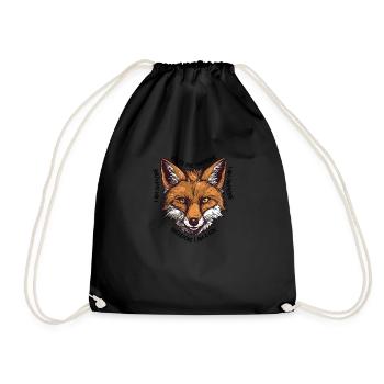 Fox Lover Foxes Are Awesome - Drawstring Bag - black - Front