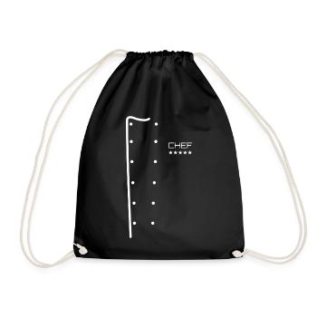 Chef Cook Jacket Cook - Drawstring Bag - black - Front