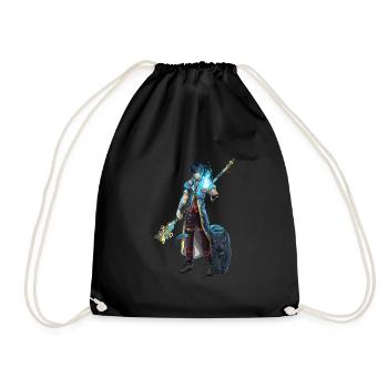 Homme guerrier maître du feu - Sac de sport léger - noir - Devant
