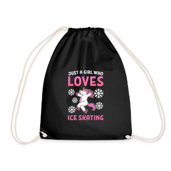 Patinage sur glace Patinage sur glace Patinage sur glace - Sac de sport léger - noir - Devant