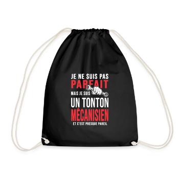 tonton mécanisien parfait oncle mécano mécanique - Sac de sport léger - noir - Devant