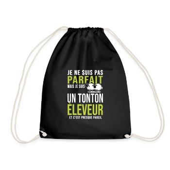 pas parfait tonton oncle éleveur brebis mouton - Sac de sport léger - noir - Devant