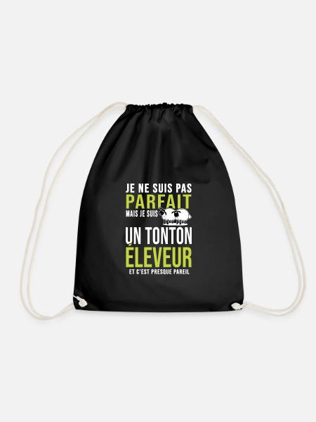 pas parfait tonton oncle éleveur brebis mouton - Sac de sport léger - noir
