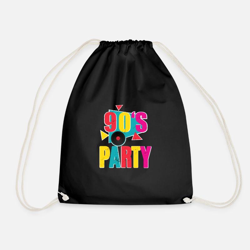90s Party - Turnbeutel - Schwarz