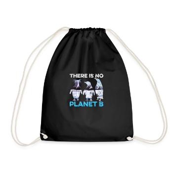 No Planet B - Drawstring Bag - black - Front