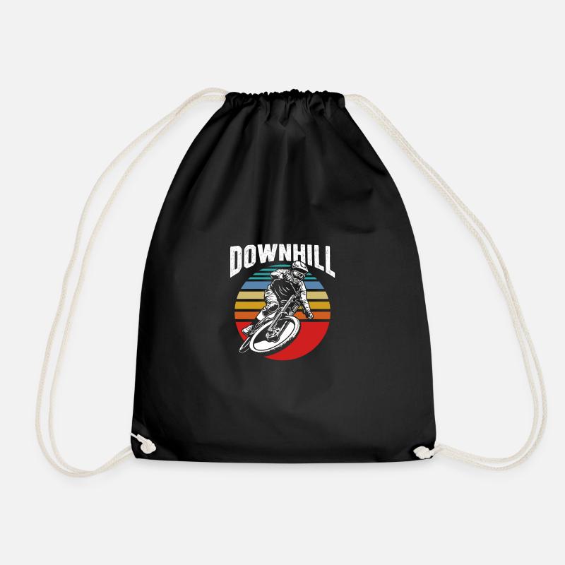 Downhill Cool Motiv - Turnbeutel - Schwarz