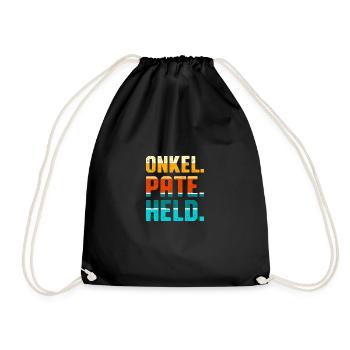Onkel Pate Held - Turnbeutel - Schwarz - Vorne