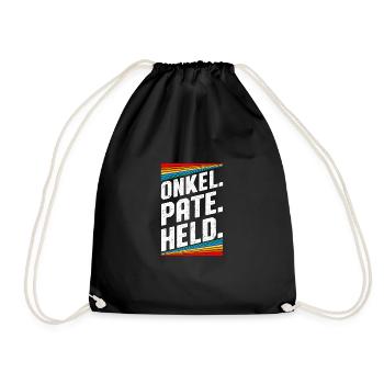 Onkel Pate Held - Turnbeutel - Schwarz - Vorne