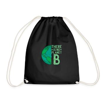 There is no Planet B - Sac de sport léger - noir - Devant