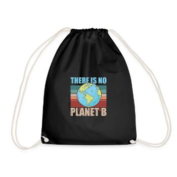 There is no Planet B - Sac de sport léger - noir - Devant