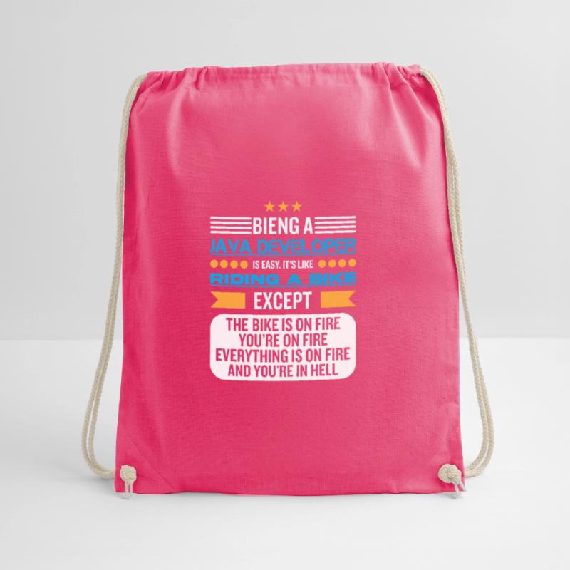 Java Developer Drawstring Bag