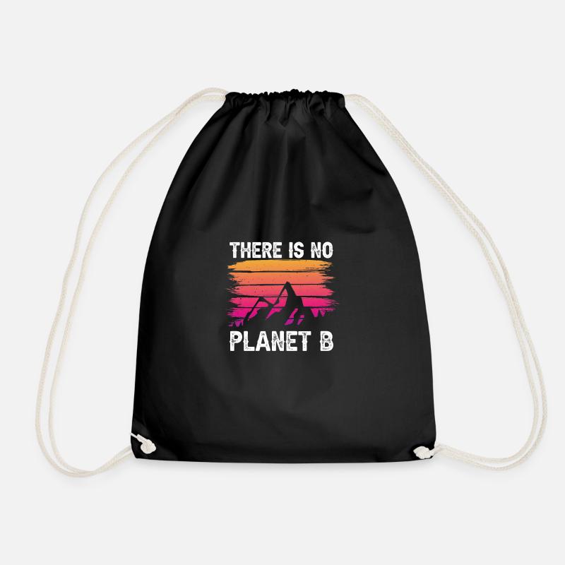 THERE IS NO PLANET B - Turnbeutel - Schwarz