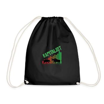 Bourse Actions Capitaliste - Sac de sport léger - noir - Devant