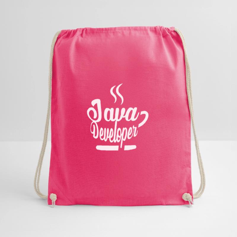 Java Developer Coffee Kaffee Drawstring Bag