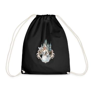 Goth Girl Gothic Prinzessin Mystisch Horror - Turnbeutel - Schwarz - Vorne