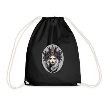 Goth Girl Gothic Mystical Horror Crown - Sac de sport léger - noir - Devant