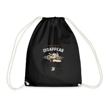Gear And Disappear - Motorcycle - Drawstring Bag - black - Front