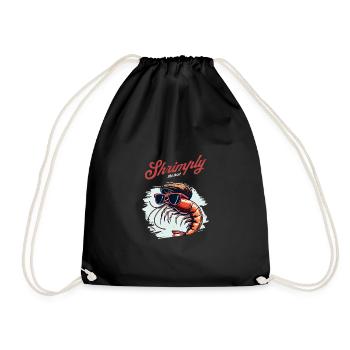 Crevettes, le meilleur jeu de mots - Sac de sport léger - noir - Devant