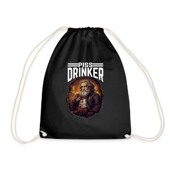 Piss Drinker 40 - Turnbeutel - Schwarz - Vorne