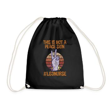 ce n’est pas un signe de paix, infirmière L&D 3 - Sac de sport léger - noir - Devant