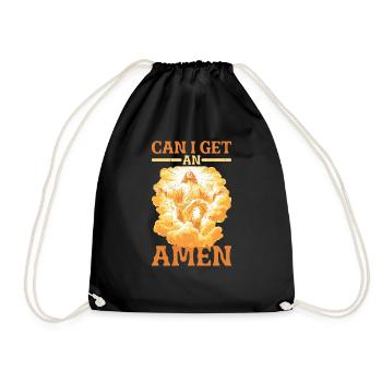 Can I Get An Amen 18 - Turnbeutel - Schwarz - Vorne