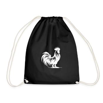 Elegant pedigree with large comb - Drawstring Bag - black - Front