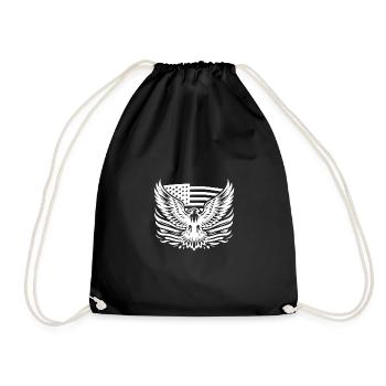 L’aigle comme symbole de force et d’indépendance aux États-Unis - Sac de sport léger - noir - Devant