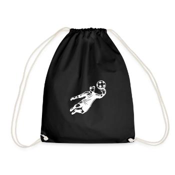 Spécialiste défensif : Gardien de but en pleine forme avec le ballon - Sac de sport léger - noir - Devant