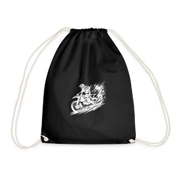 Hot Dirty Off-Road Machine Hobby Motorsport - Drawstring Bag - black - Front