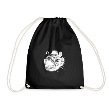 Poissons-grenouilles effrayants des profondeurs de la mer - Sac de sport léger - noir - Devant