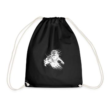 Wild Zombie Halloween Monstre Fantôme - Sac de sport léger - noir - Devant