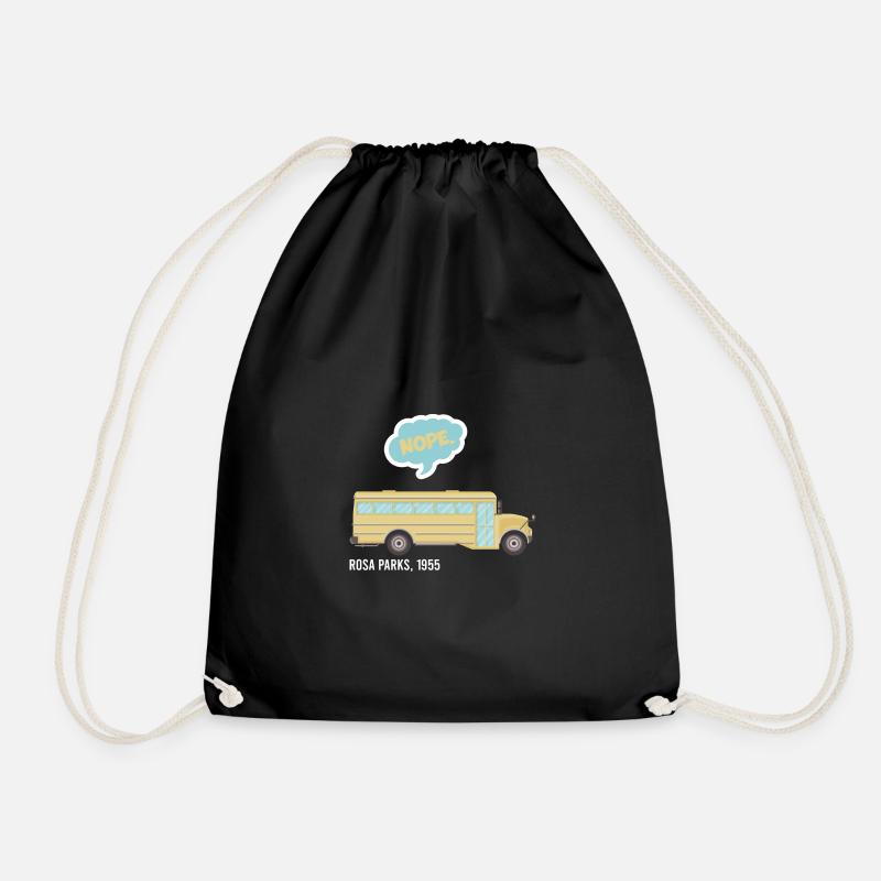 ROSA PARKS NAH VINTAGE geschenkidee - Turnbeutel - Schwarz