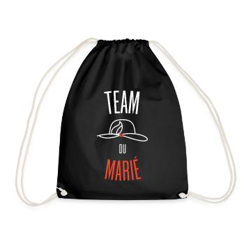Team du Marié - Sac de sport léger - noir - Devant